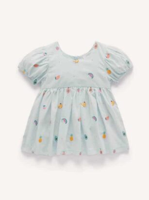 Fruity Embroidered Dress